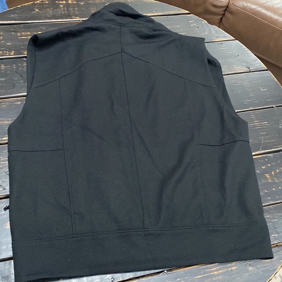 Helmut Lang Sonar Wool Vest w/ Asymmetrical Zipper Front and Side Slide Pockets - Picture 10 of 16